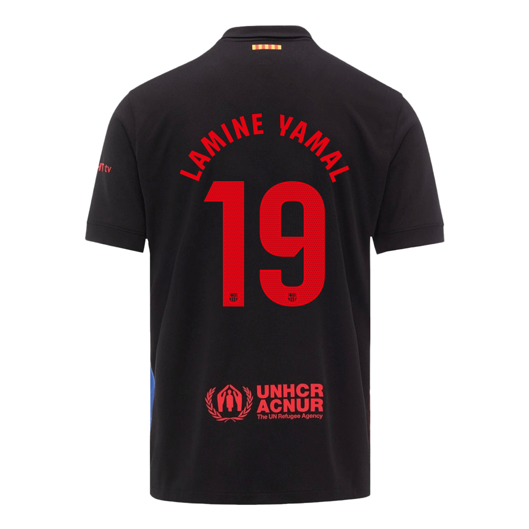 LAMINE YAMAL #19 Barcelona Away Spotify Logo Without Text Jersey 2024/25 - [Super Replica]