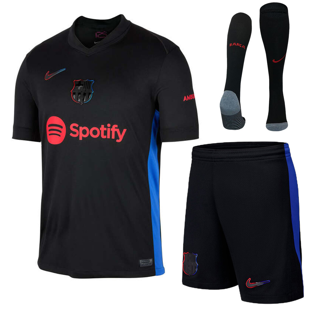 [Super Replica] Barcelona Away Full Kit(Jersey+Shorts+Socks) 2024/25