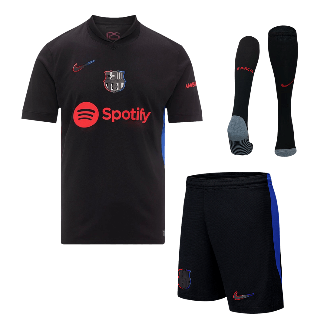 [Super Replica] Barcelona Away Full Kit(Jersey+Shorts+Socks) 2024/25