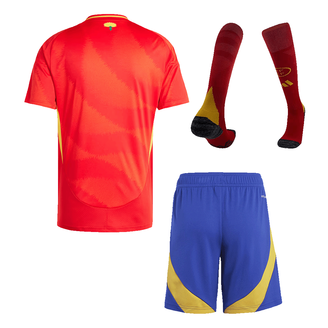 [Super Replica] Spain Home Full Kit(Jersey+Shorts+Socks) Euro 2024