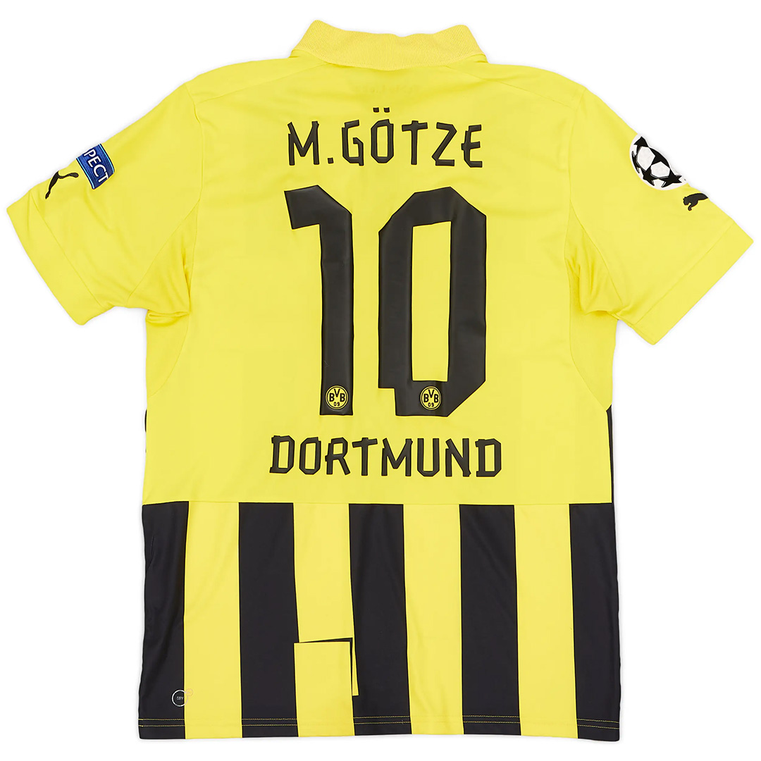 M.Götze #10 Retro Borussia Dortmund UCL Home Jersey 2012/13
