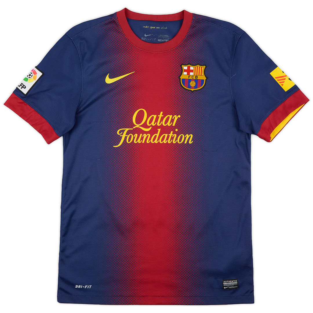 Messi #10 Retro Barcelona Home Jersey 2012/13