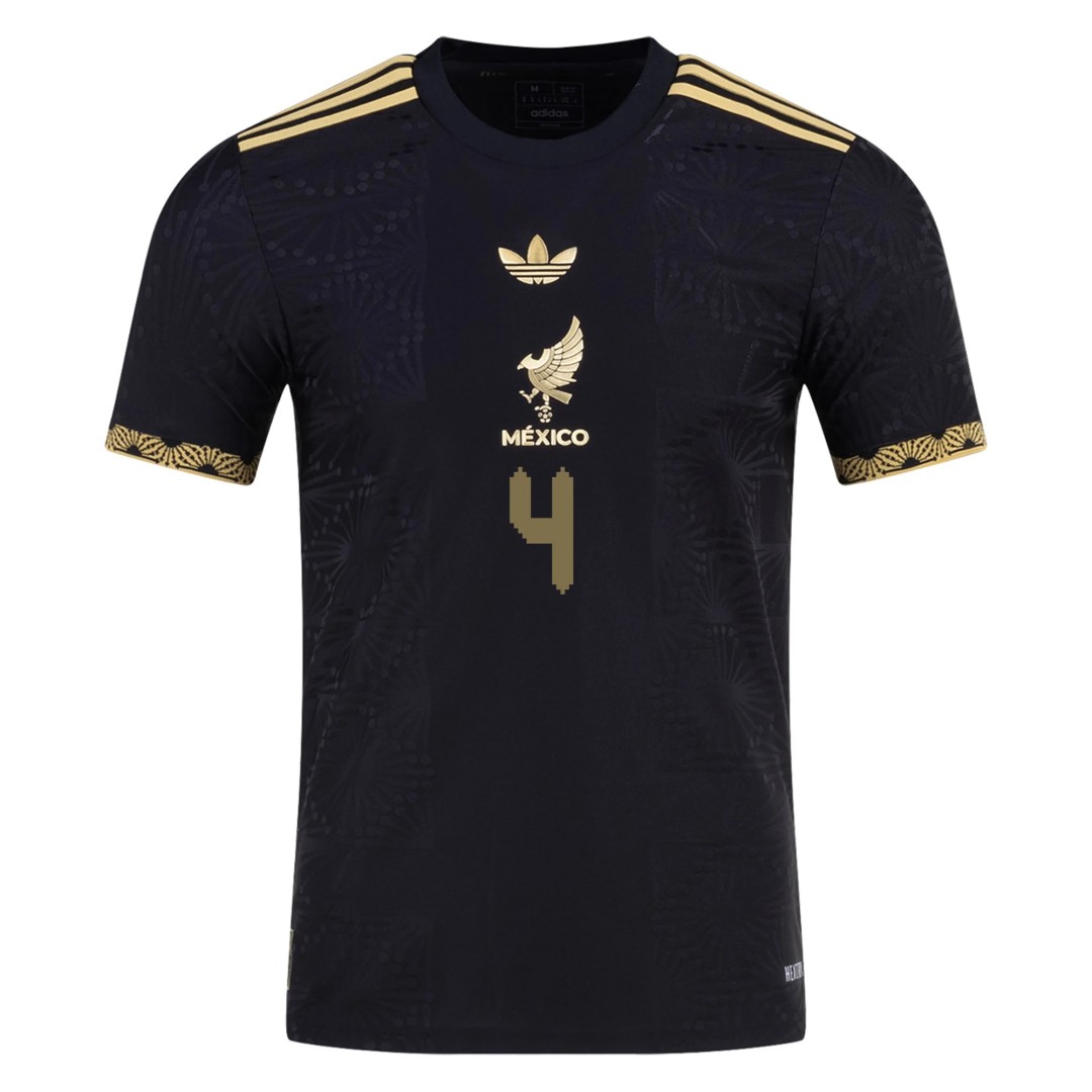 E. ÁLVAREZ #4 Mexico Third Jersey Gold Cup Player Version 2025