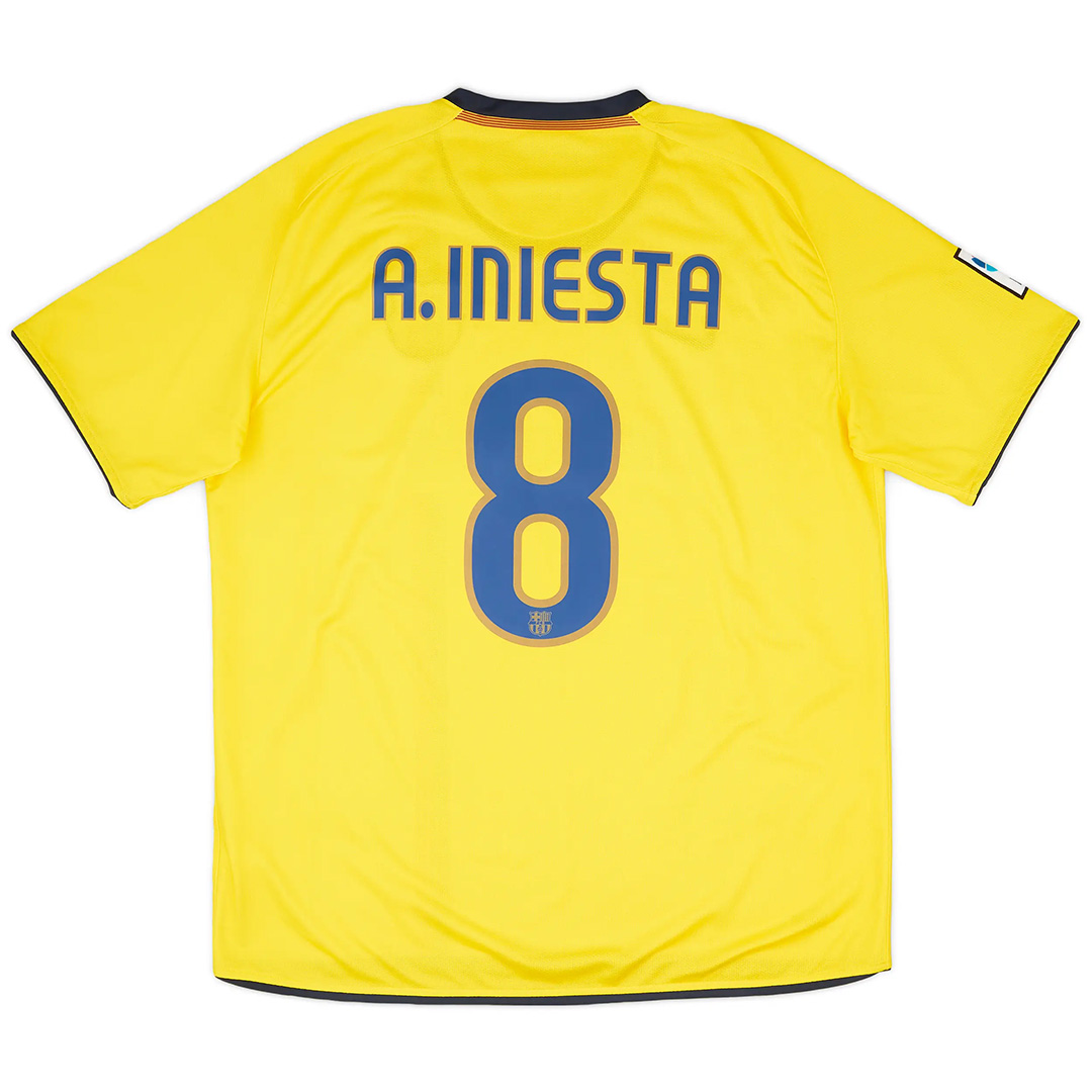 A.INIESTA #8 Barcelona Retro Jersey Away 2008/09