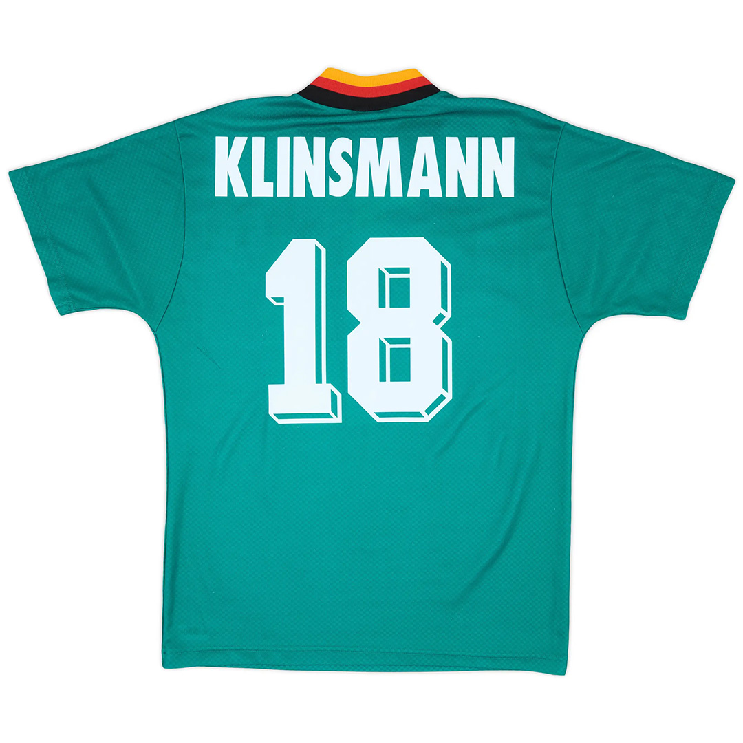 KLINSMANN #18 Germany Retro Jersey Away World Cup 1994