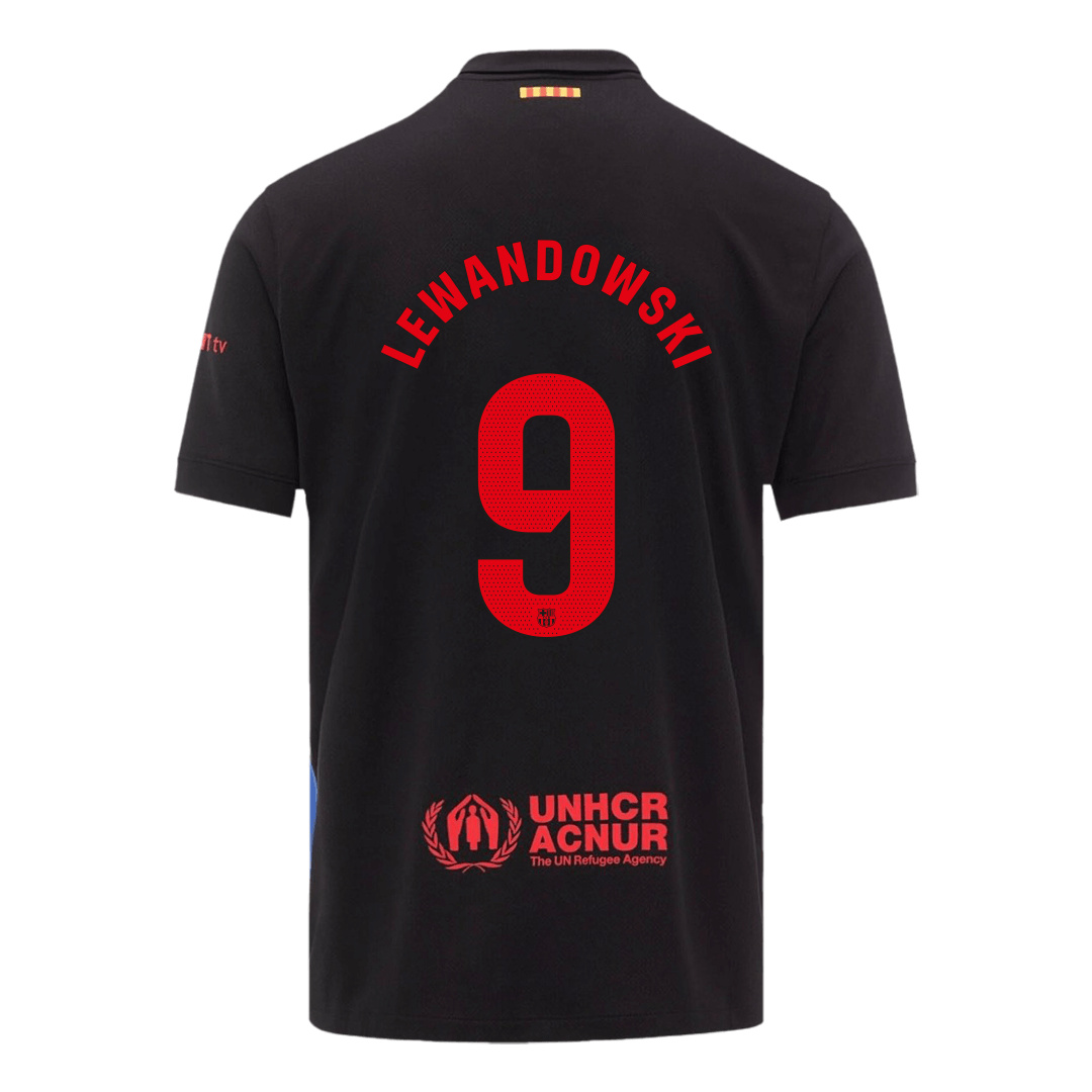 LEWANDOWSKI #9 Barcelona Away Spotify Logo Without Text Jersey 2024/25 - [Super Replica]