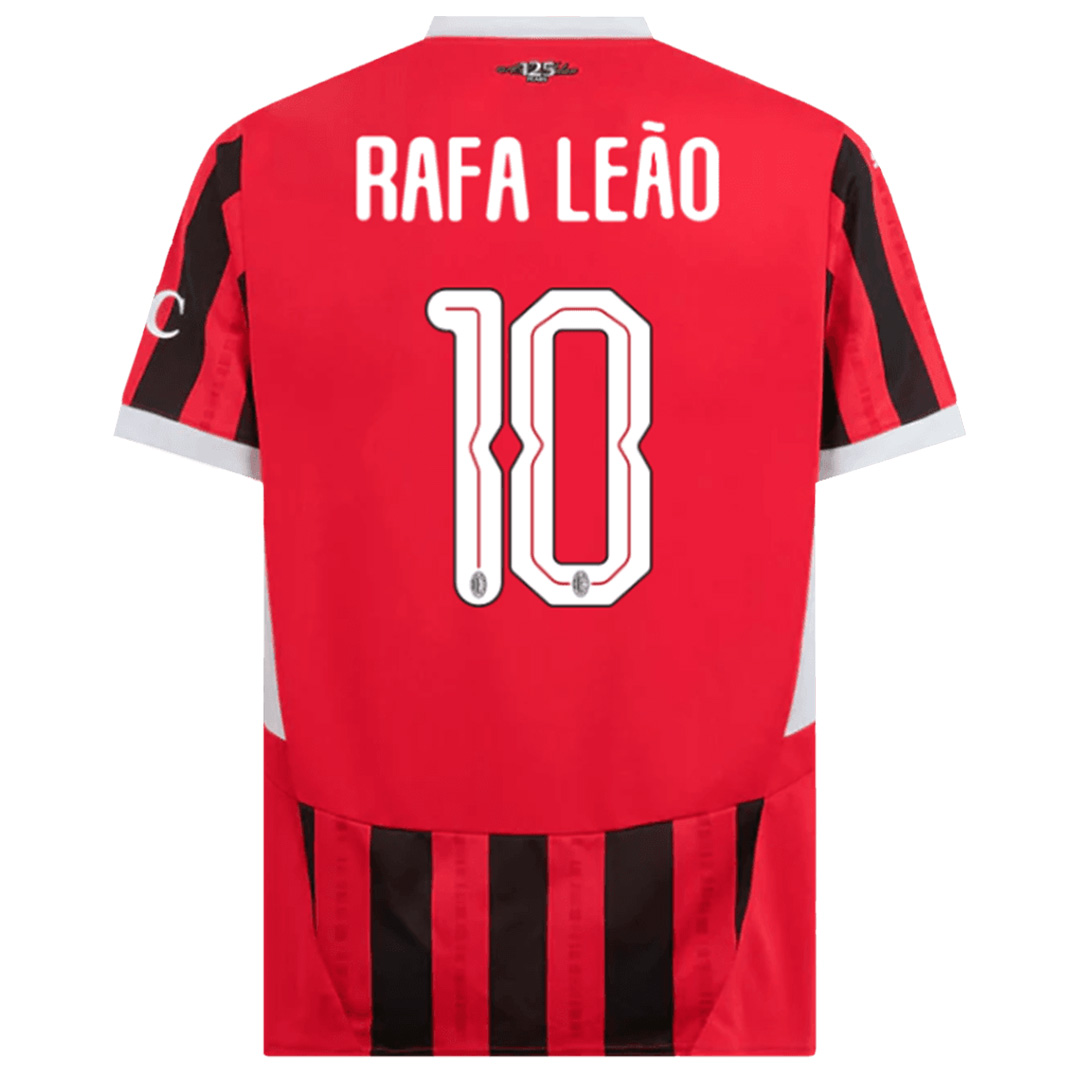 RAFA LEÃO #10 AC Milan Home Jersey 2024/25 - UCL Font