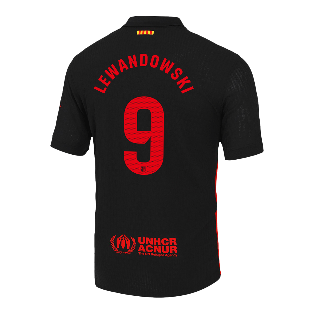 LEWANDOWSKI #9 Barcelona Away Spotify Logo Without Text Match Jersey 2024/25