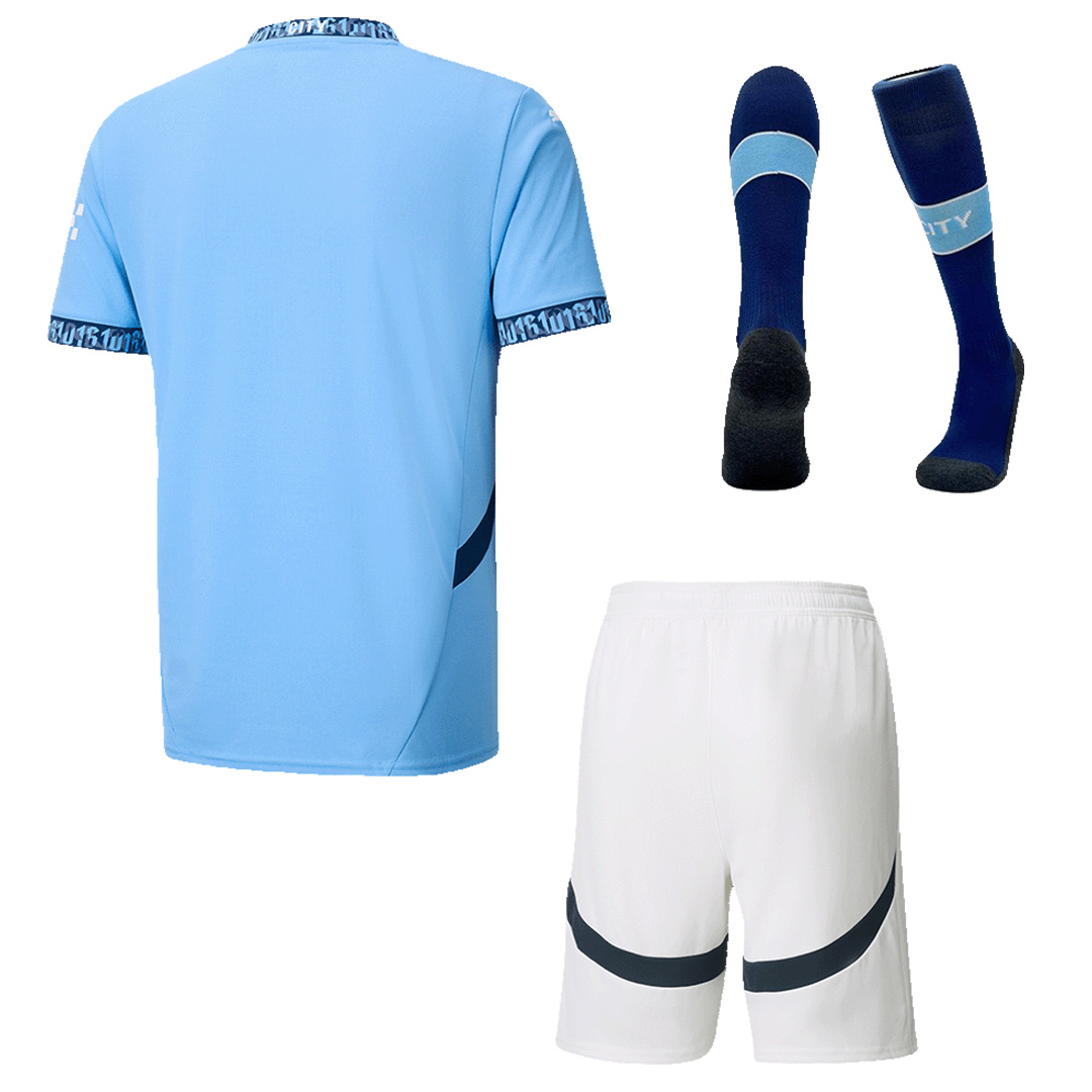 [Super Replica] Manchester City Home Whole Kit(Jersey+Shorts+Socks) 2024/25