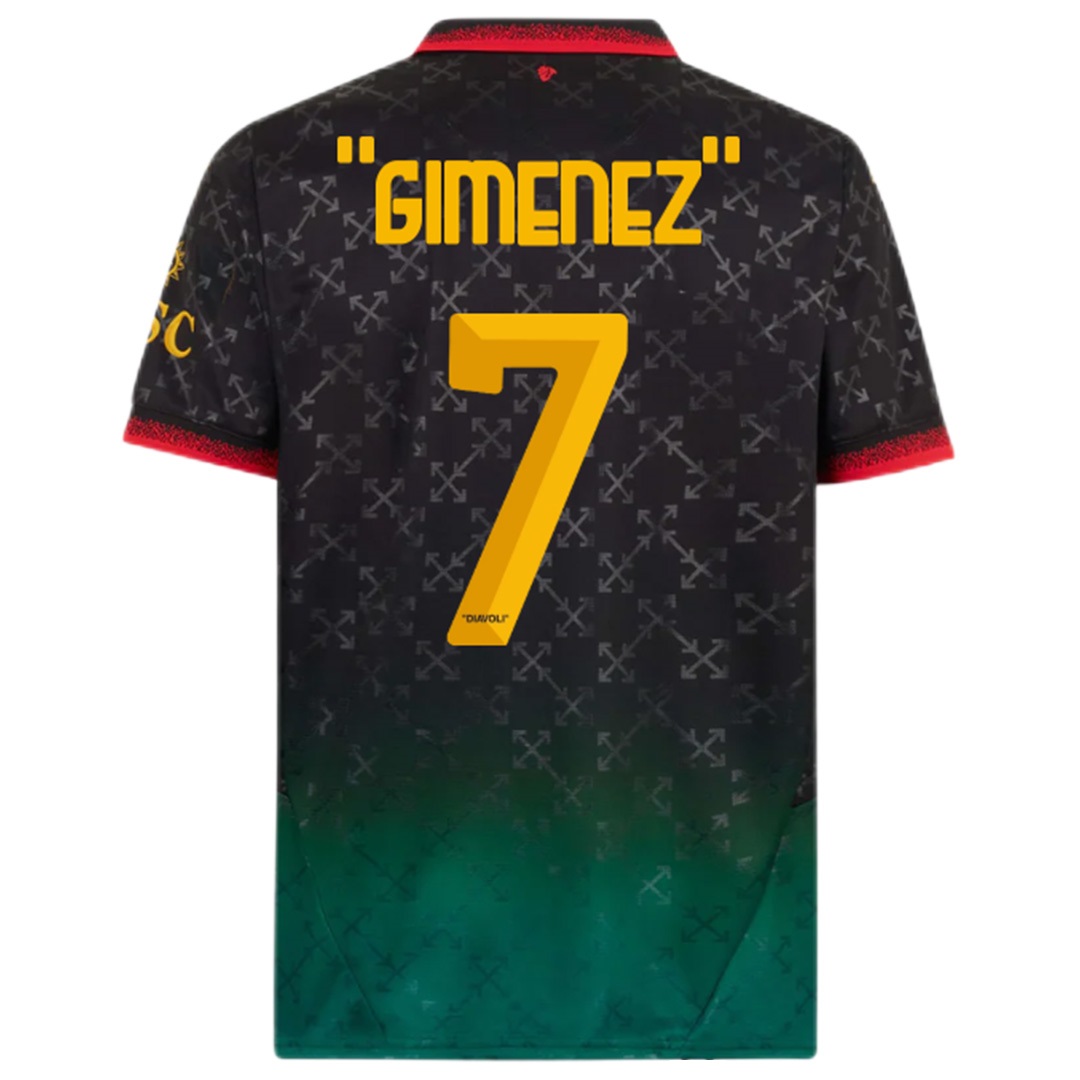 GIMENEZ #7 AC Milan Fourth Jersey 2024/25