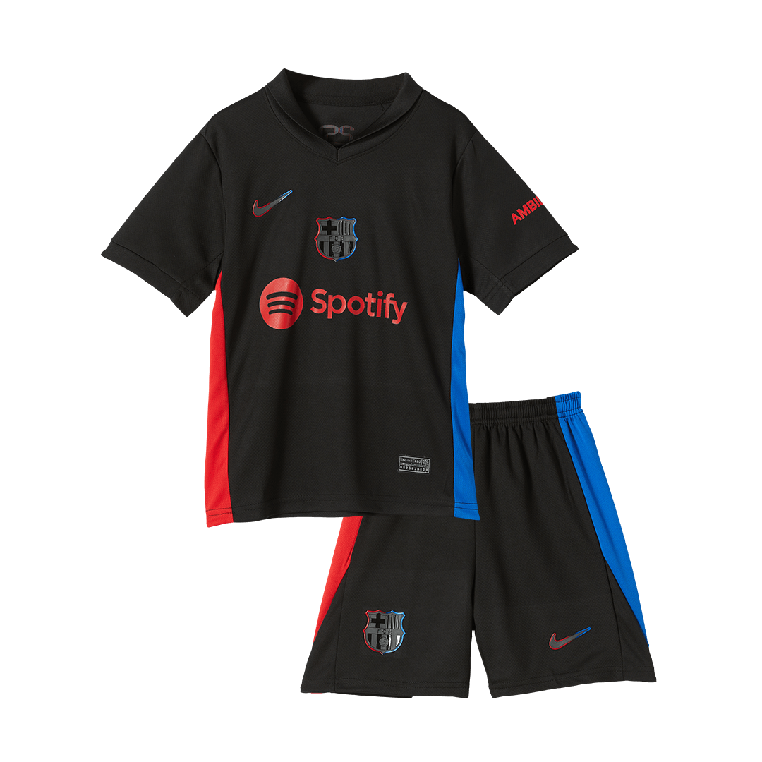 Kids Barcelona Away Kit Jersey+Shorts 2024/25