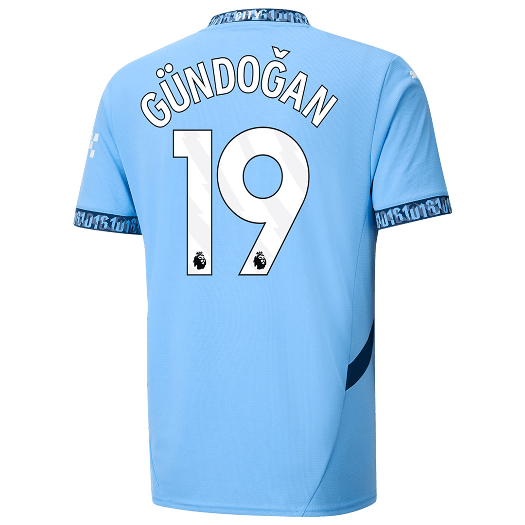 GÜNDOĞAN #19 Manchester City Home Jersey 2024/25