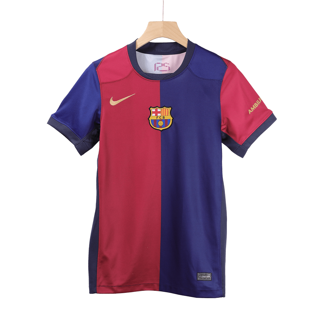 [Super Replica] F.DE JONG #21 Barcelona Home Spotify Logo Without Text Jersey 2024/25