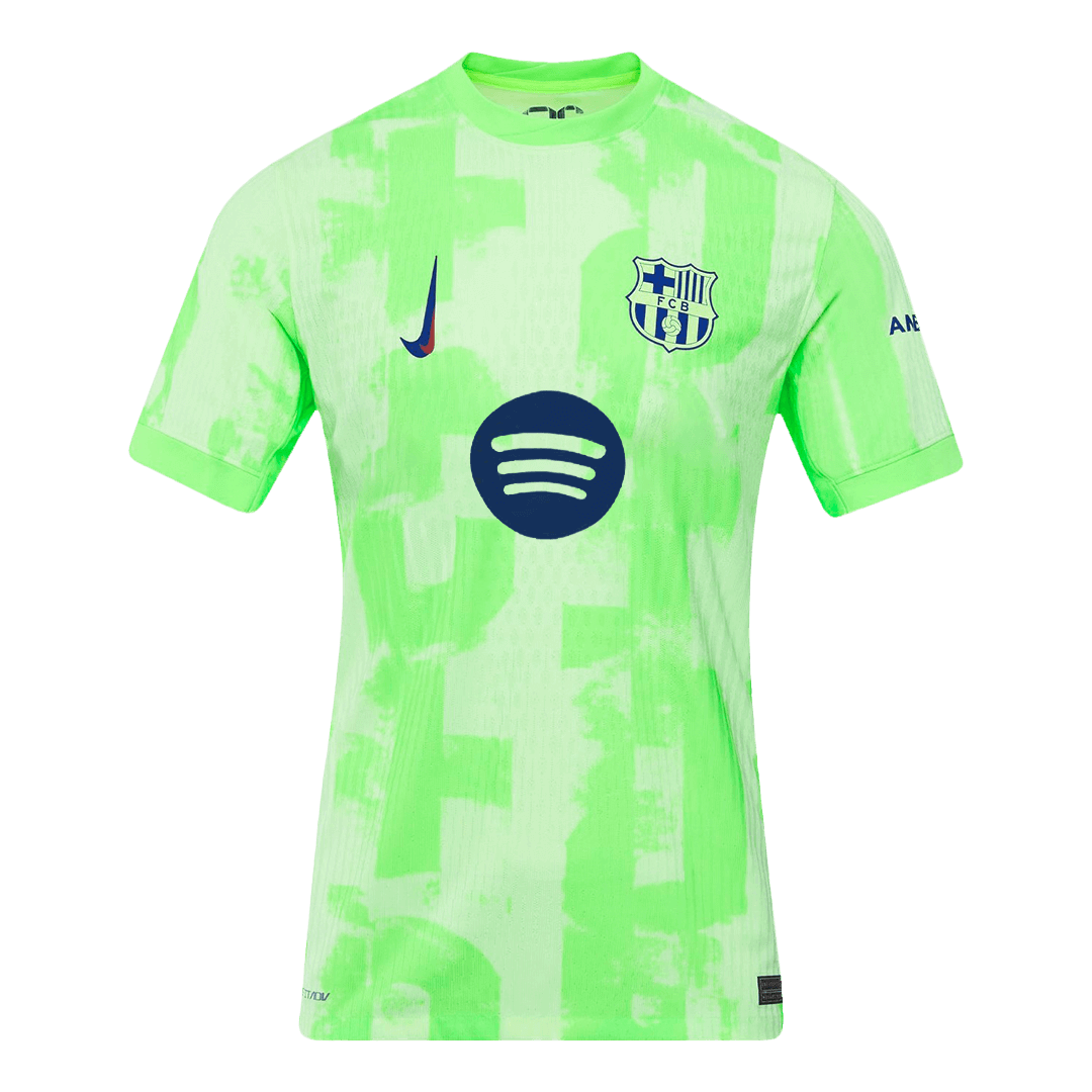 GAVI #6 Barcelona Third Spotify Logo Without Text Match Jersey 2024/25 - UCL Font