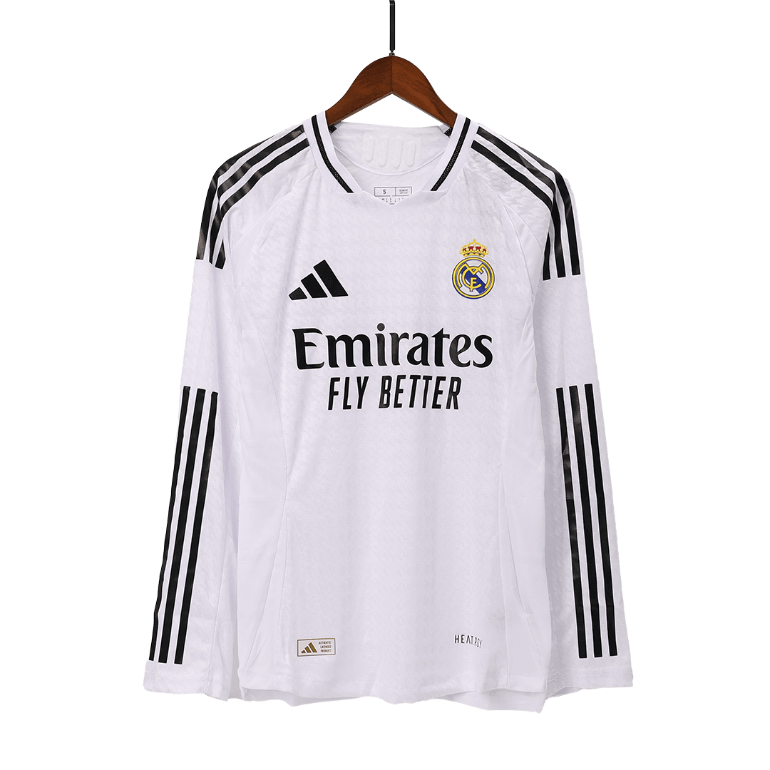 Real Madrid Home Long Sleeve Jersey Player Version 2024/25