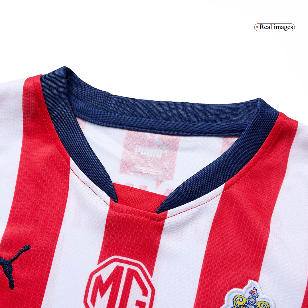 Kids Chivas Home Kit(Jersey+Shorts) 2024/25