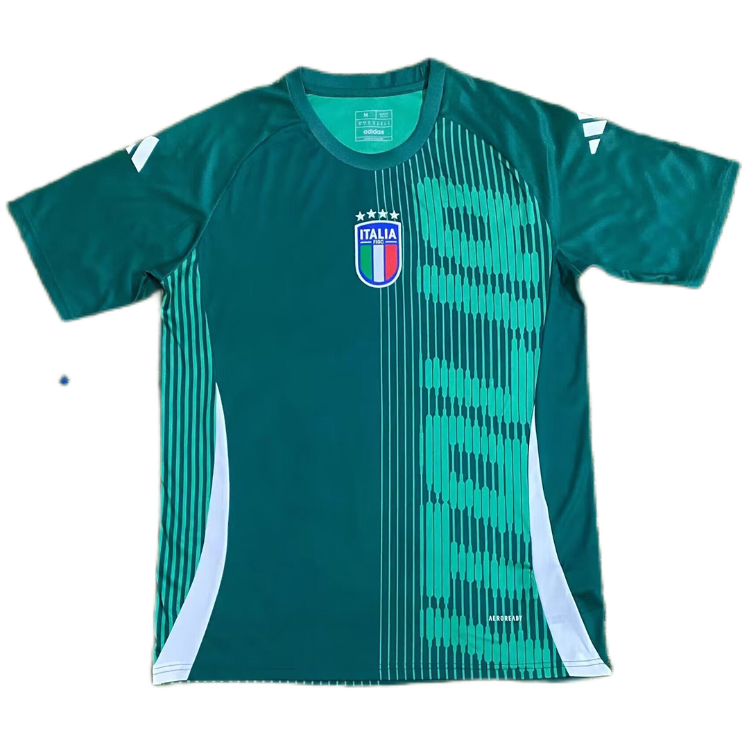 Italy Pre-Match Jersey Green Euro 2024