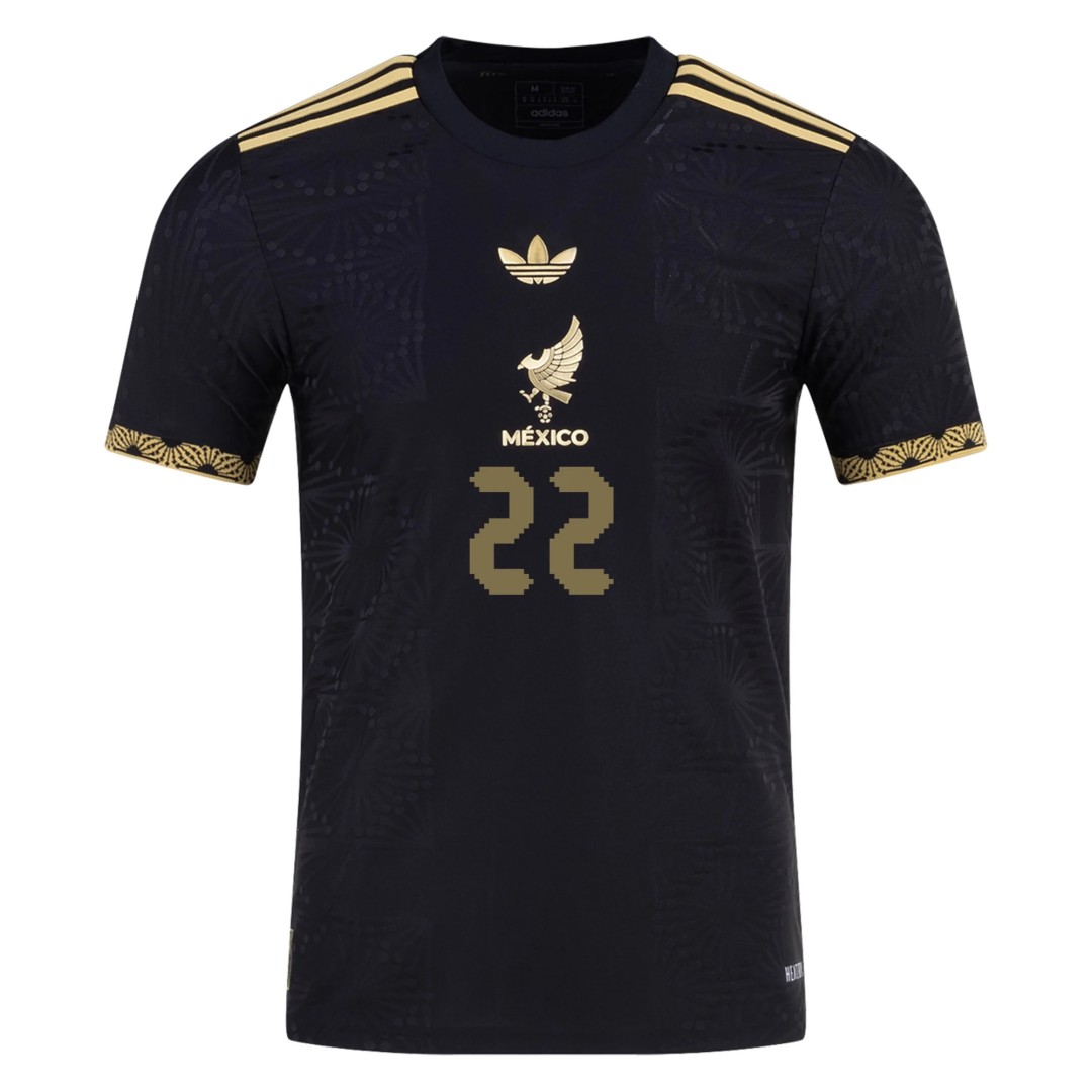 H. LOZANO #22 Mexico Third Jersey Gold Cup Player Version 2025