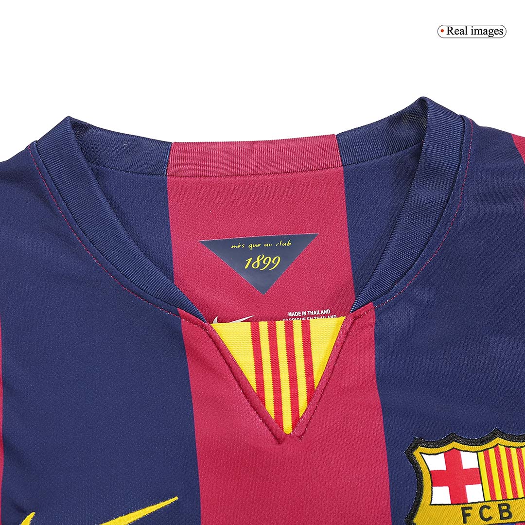 Retro Barcelona Home Long Sleeve Jersey 2014/15