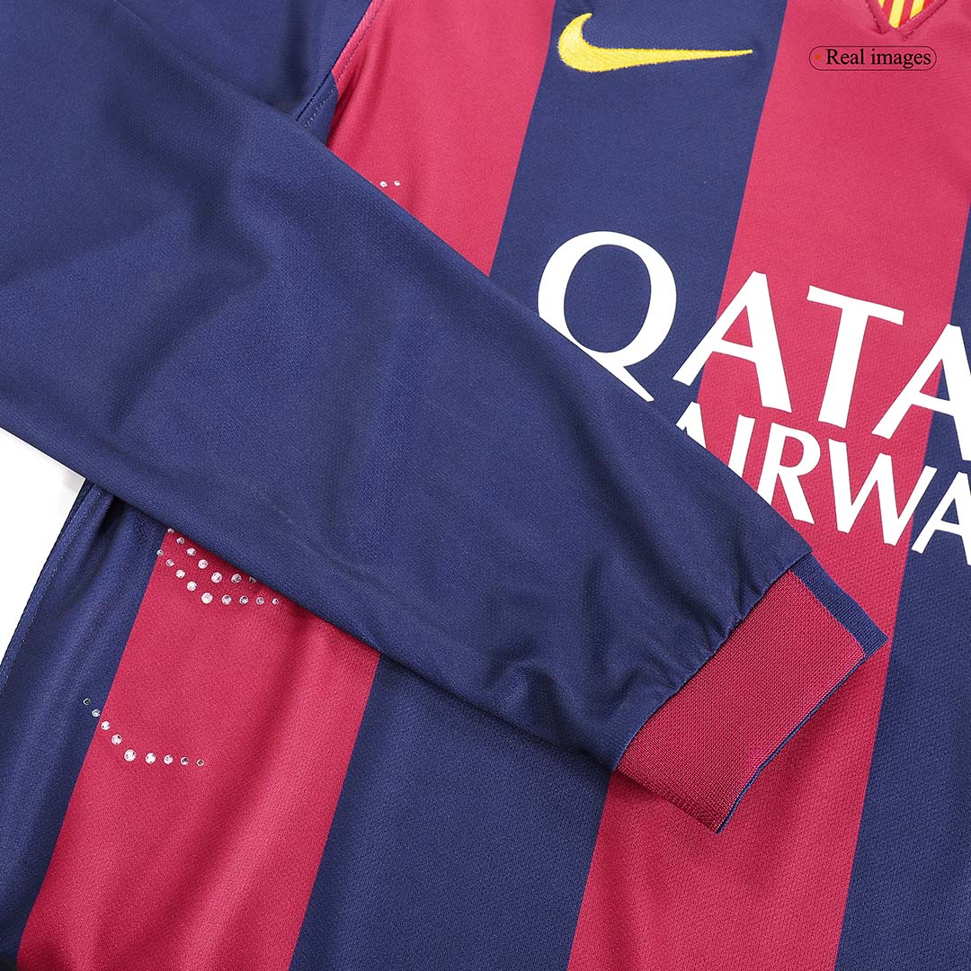 Retro Barcelona Home Long Sleeve Jersey 2014/15