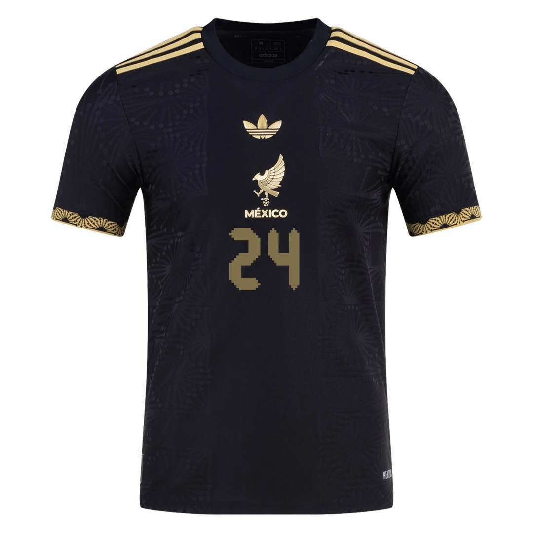 L. CHÁVEZ #24 Mexico Third Jersey Gold Cup Player Version 2025