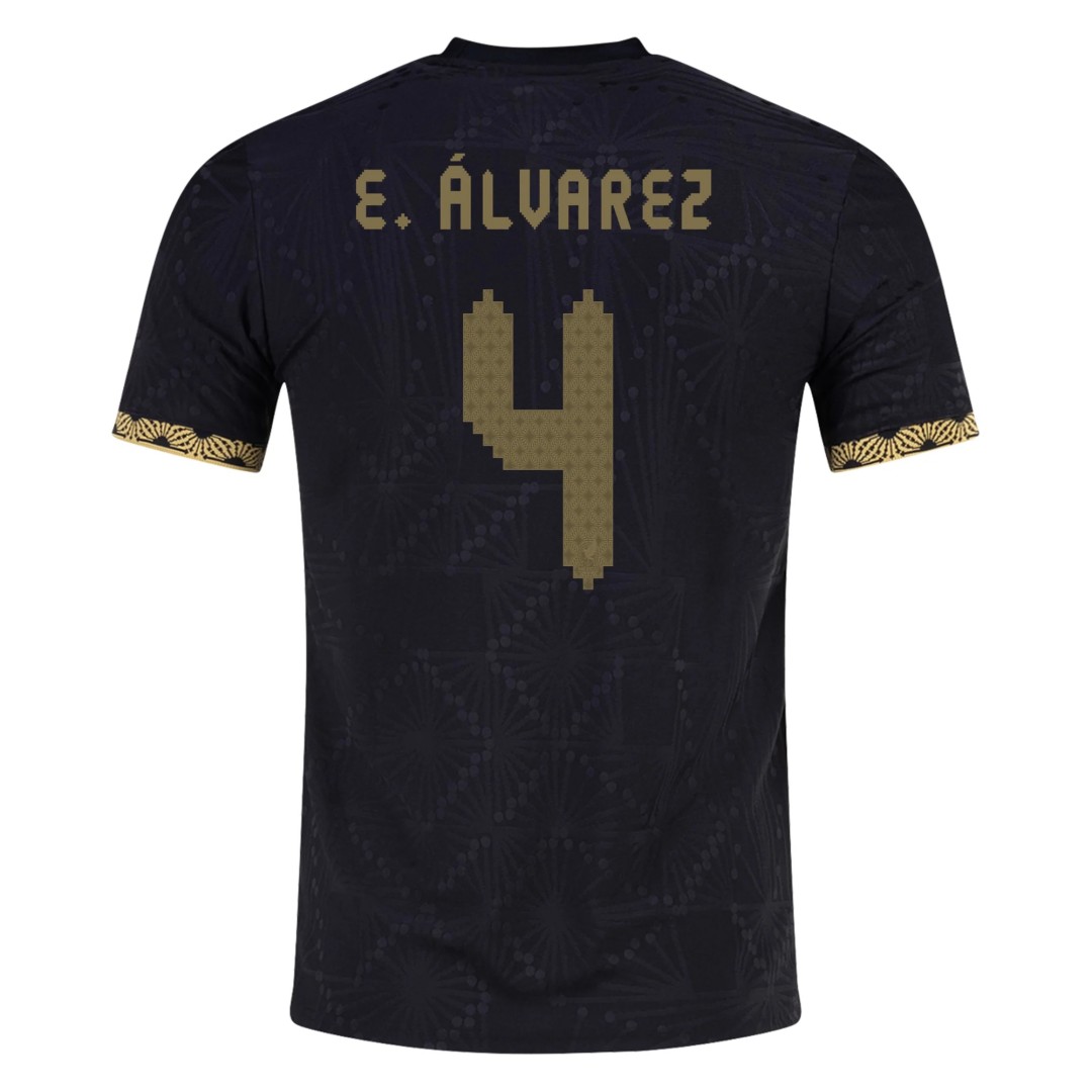 E. ÁLVAREZ #4 Mexico Third Jersey Gold Cup Player Version 2025