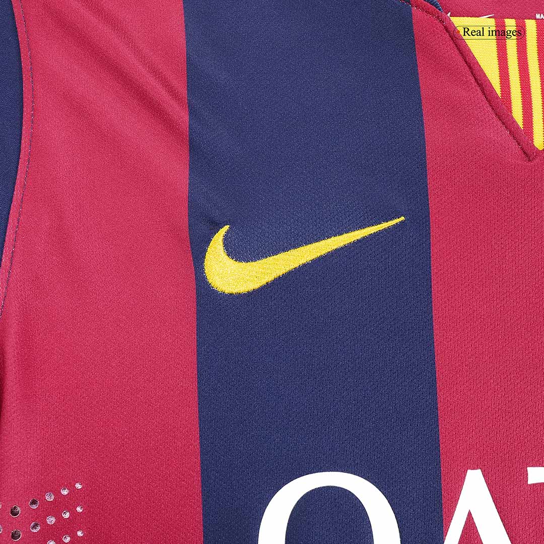 Retro Barcelona Home Long Sleeve Jersey 2014/15