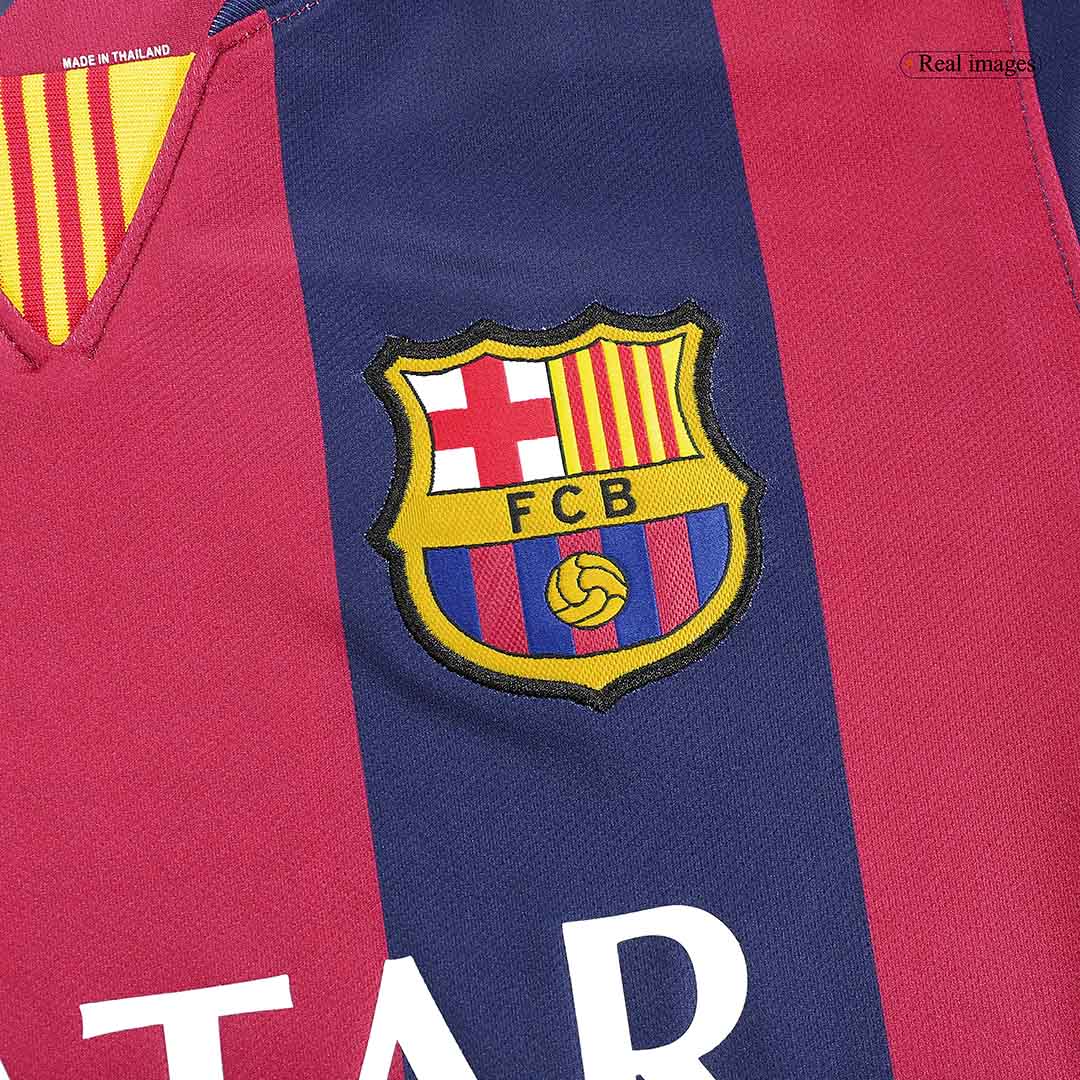 Retro Barcelona Home Long Sleeve Jersey 2014/15