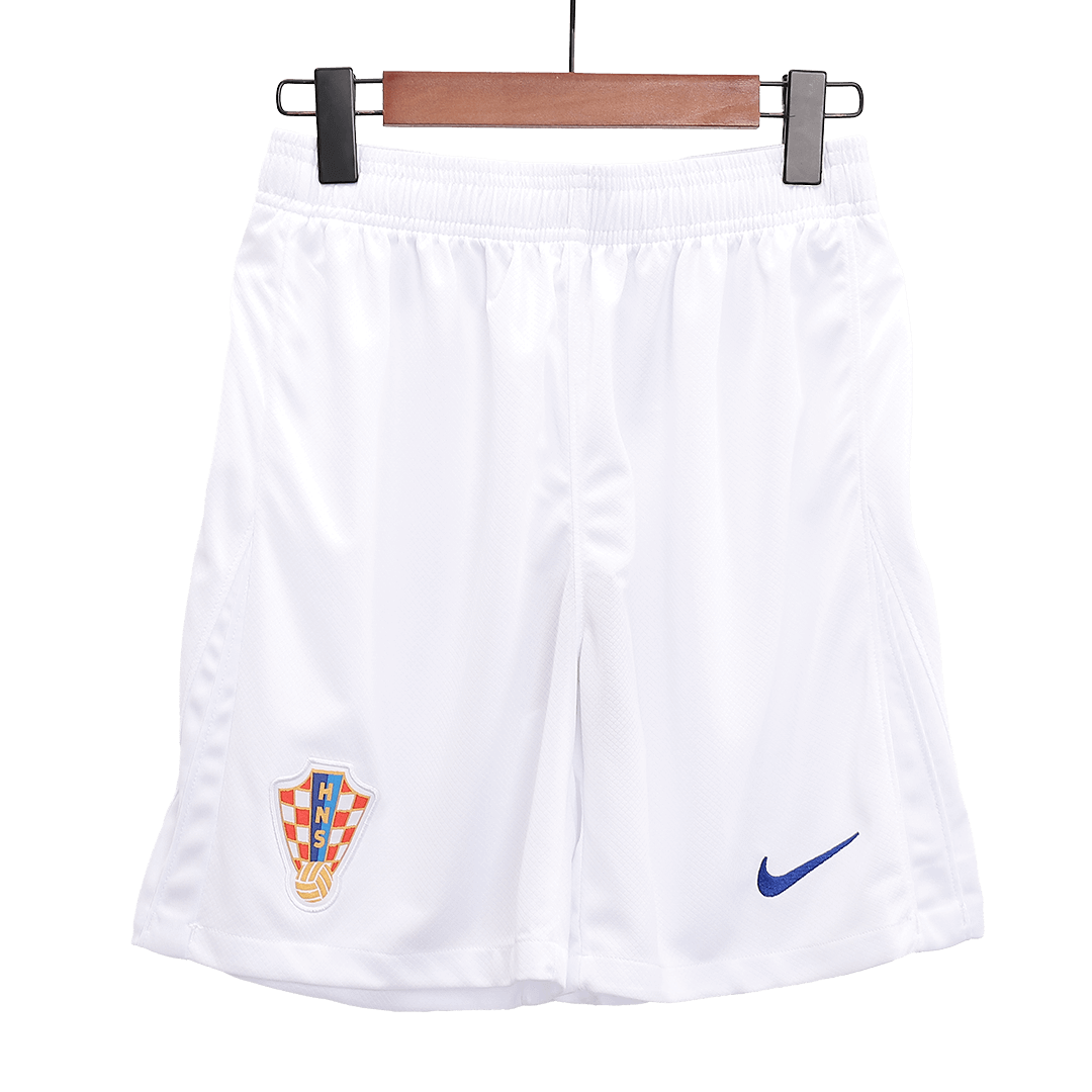 Croatia Home Soccer Shorts Euro 2024