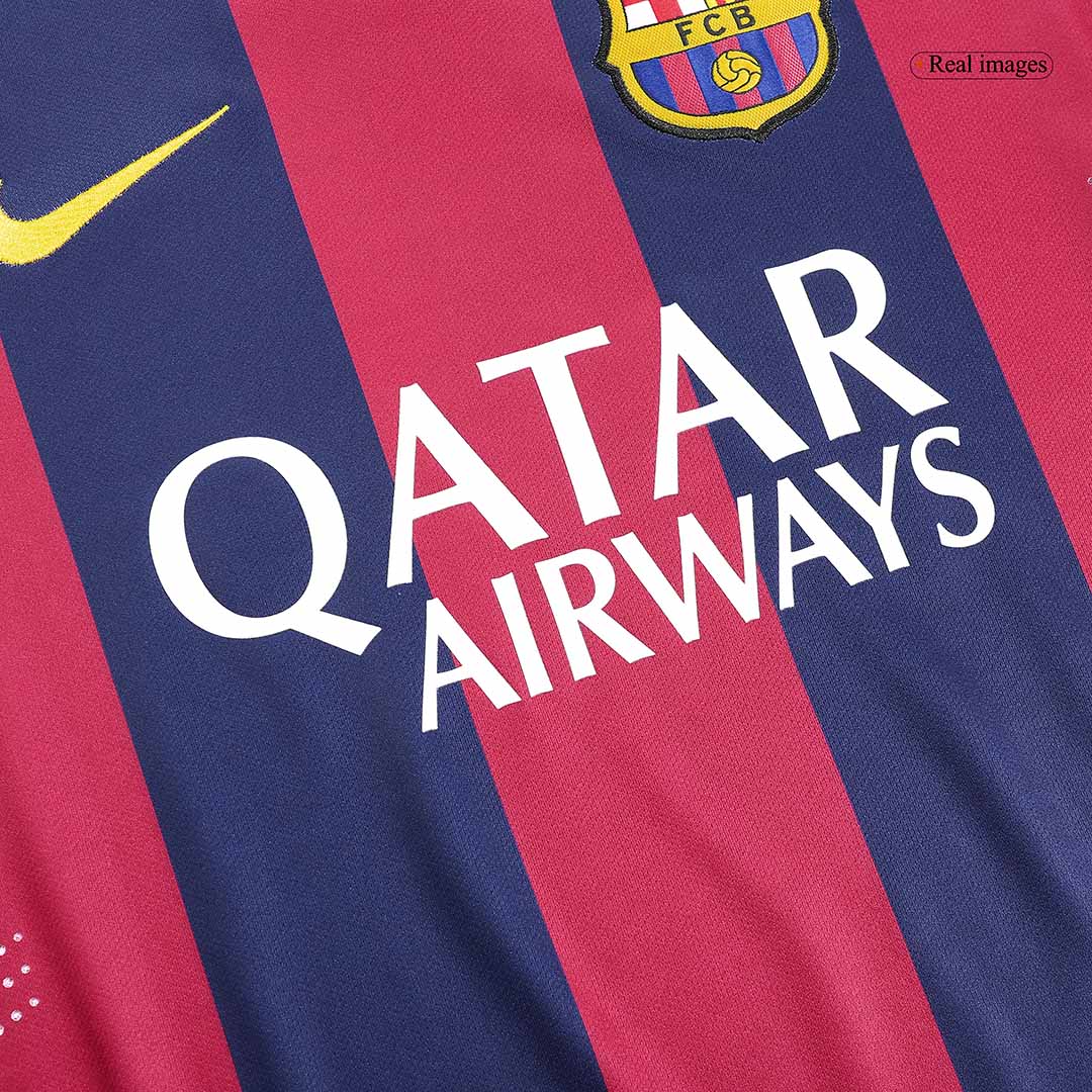 Retro Barcelona Home Long Sleeve Jersey 2014/15