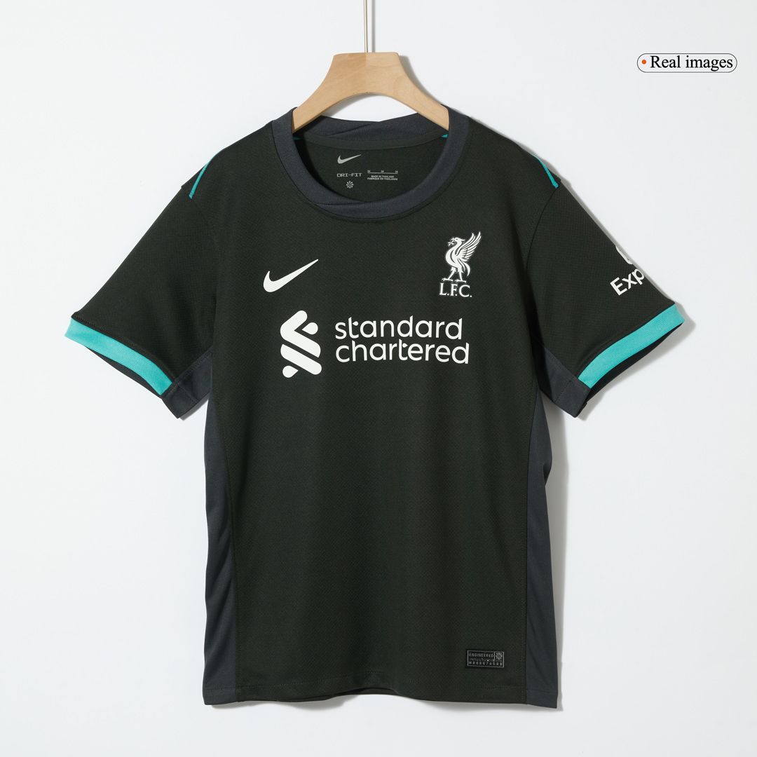 Kids Liverpool Away Full Jersey Kit 2024/25