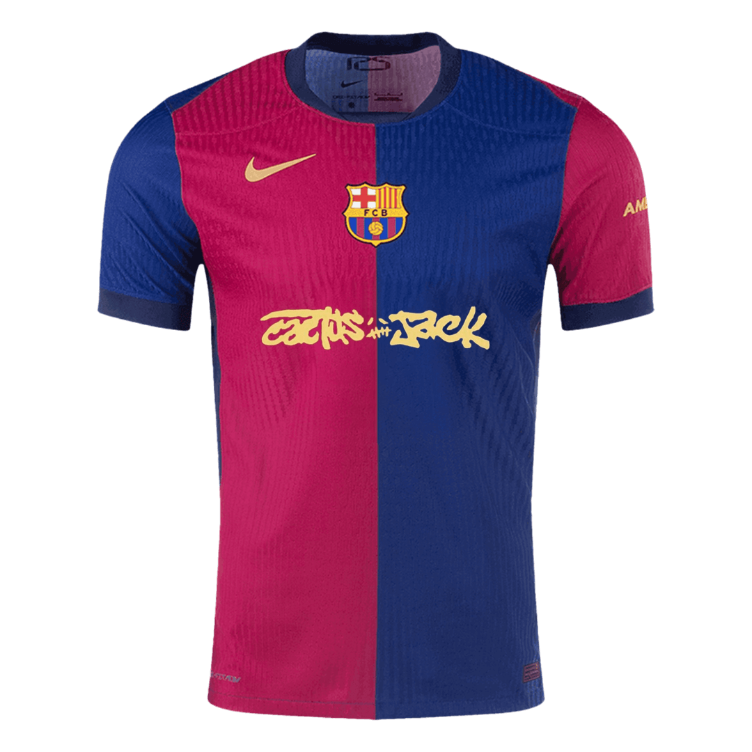 Barcelona x Travis Scott Cactus Jack Home Jersey Player Version 2024/25